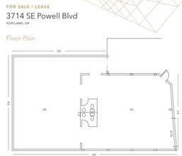 3714 SE Powell Blvd, Portland, OR for lease Floor Plan- Image 1 of 1