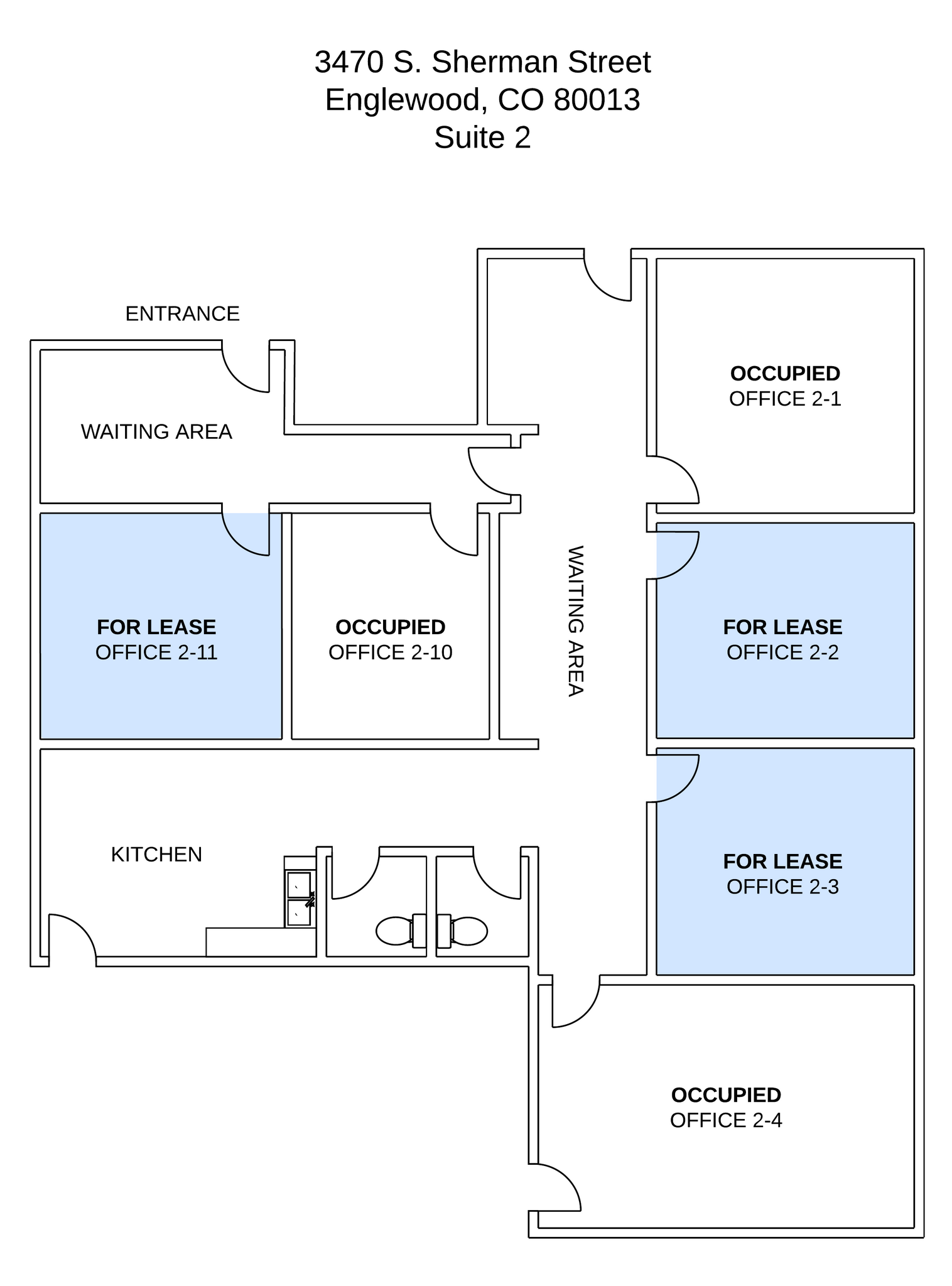 3470 S Sherman St, Englewood, CO for lease Floor Plan- Image 1 of 1