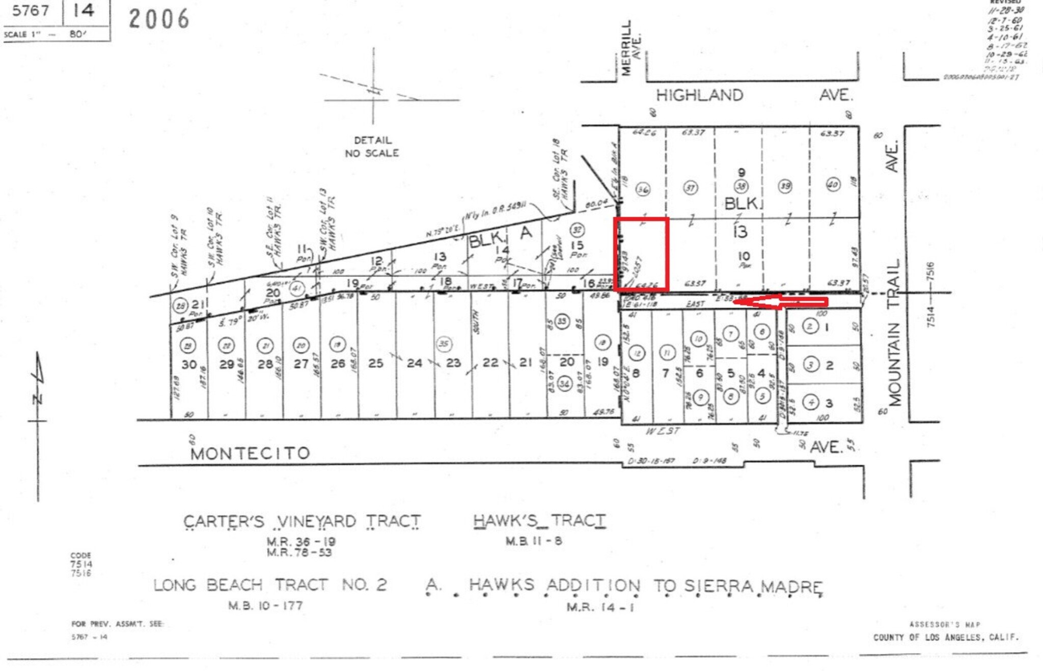 139 E Montecito Ave, Sierra Madre, CA for lease Site Plan- Image 1 of 2