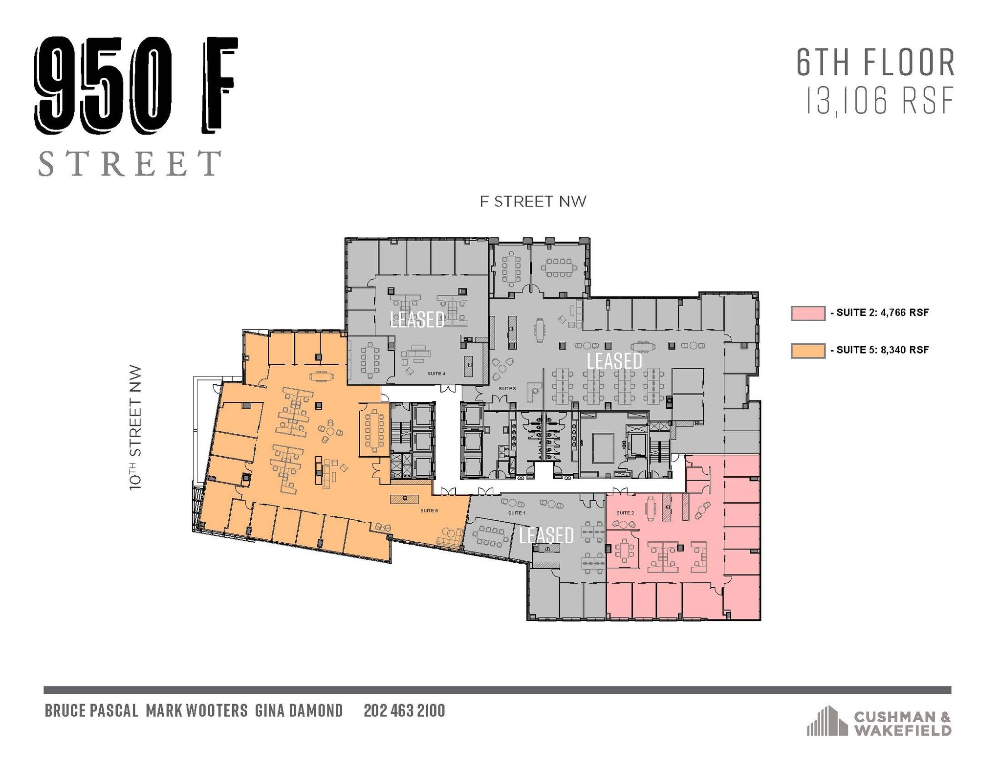 950 F St NW, Washington, DC for lease Floor Plan- Image 1 of 12