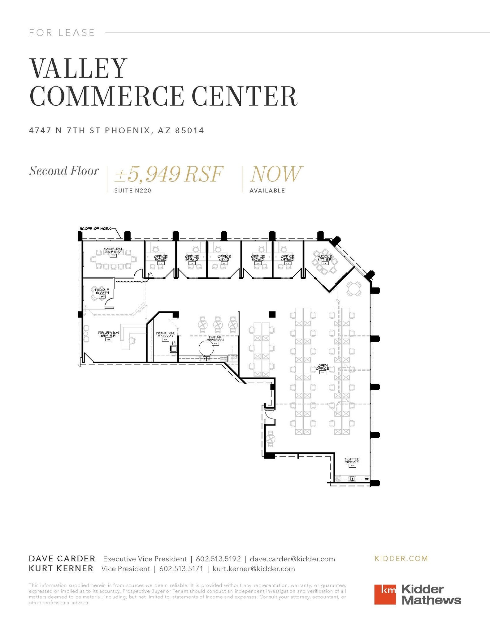 4745 N 7th St, Phoenix, AZ for lease Floor Plan- Image 1 of 1