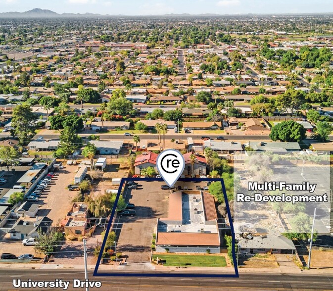 1045 E University Dr, Mesa, AZ for lease - Aerial - Image 3 of 7