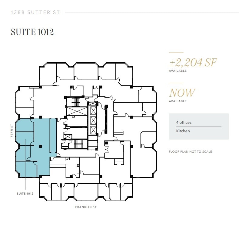 1388 Sutter St, San Francisco, CA for lease Floor Plan- Image 1 of 1