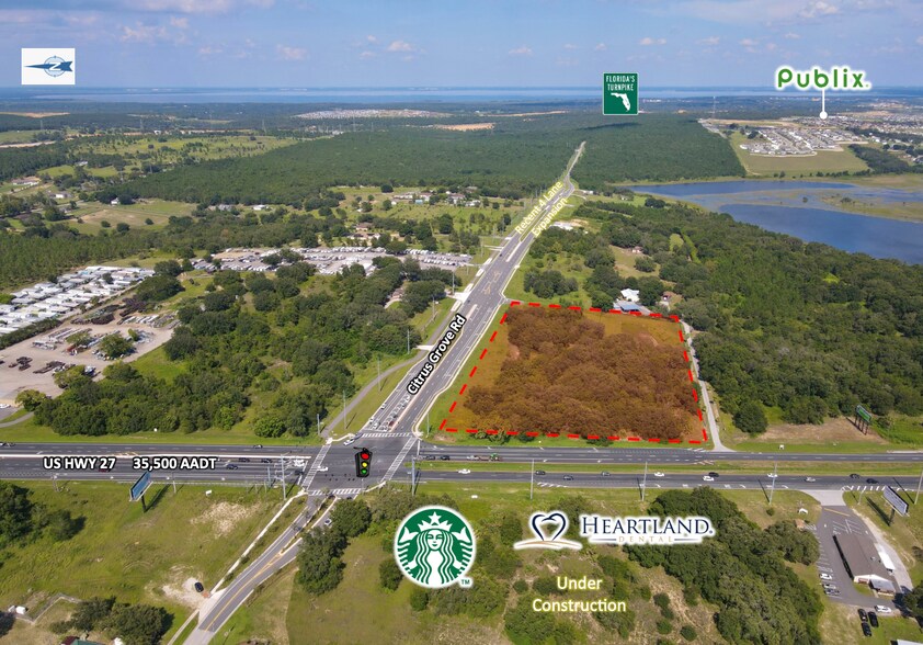 N Hwy 27 & Citrus Grove Rd, Minneola, FL 34715 8.58 AC Corner Lot