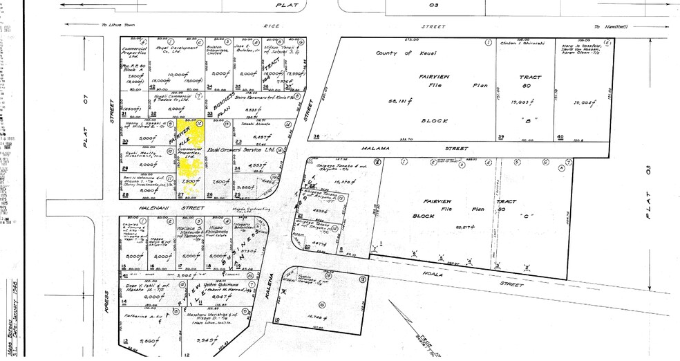 4268 Halenani St, Lihue, HI for lease - Plat Map - Image 2 of 8