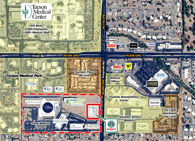 2121 N Craycroft Rd, Tucson, AZ for sale - Aerial - Image 3 of 4
