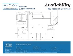 1801 Research Blvd, Rockville, MD for lease Floor Plan- Image 2 of 9