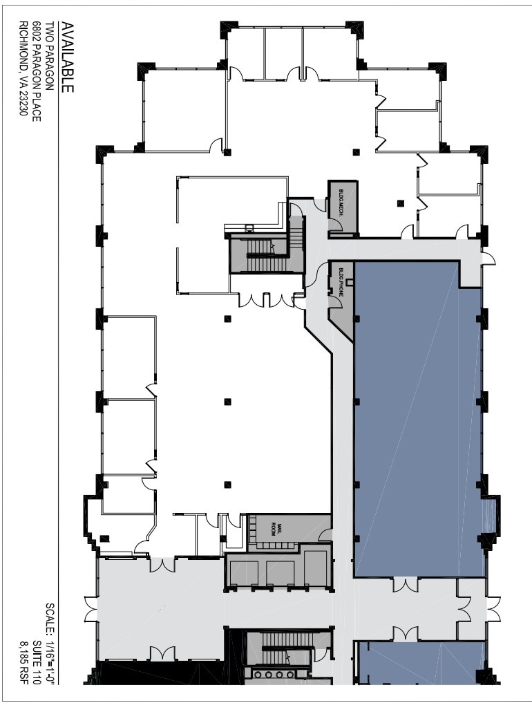 6802 Paragon Pl, Richmond, VA for lease Floor Plan- Image 1 of 1