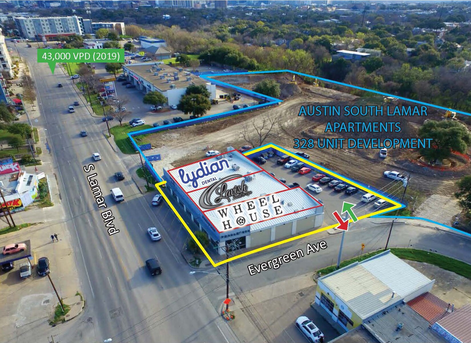 1607 S Lamar Blvd, Austin, TX for sale Aerial- Image 1 of 1