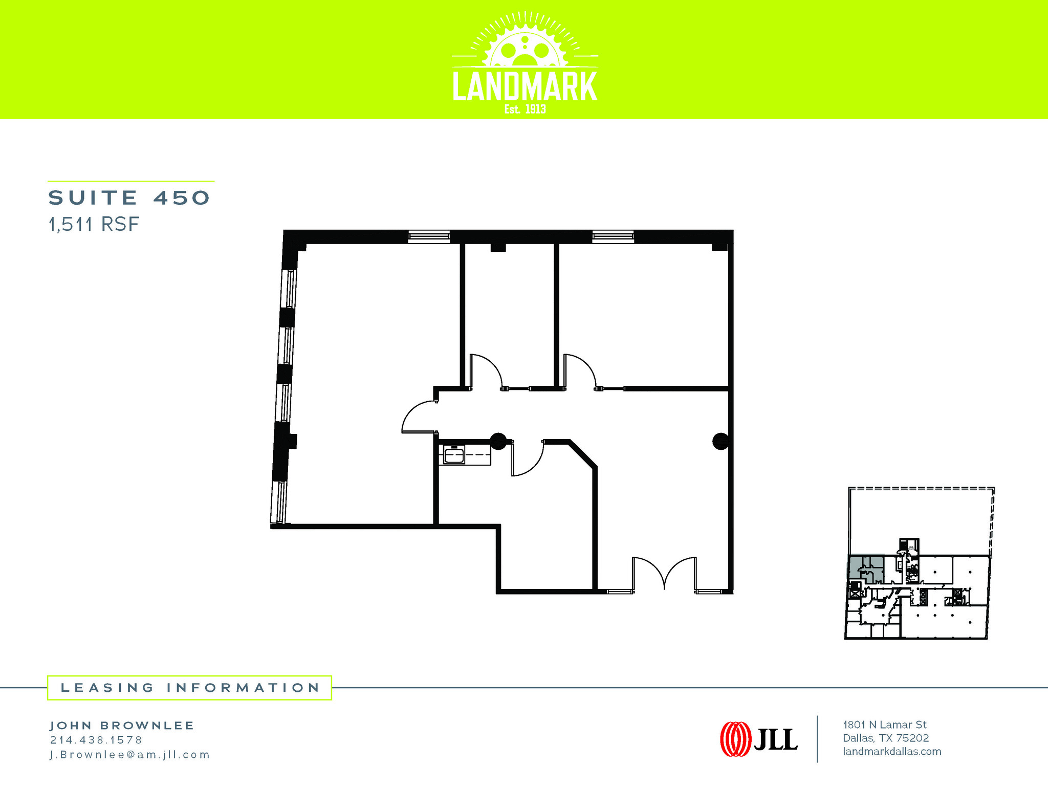 1801 N Lamar St, Dallas, TX for lease Floor Plan- Image 1 of 2