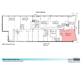 4480 Ch de la Côte-de-Liesse, Mt Royal, QC for lease Site Plan- Image 2 of 2