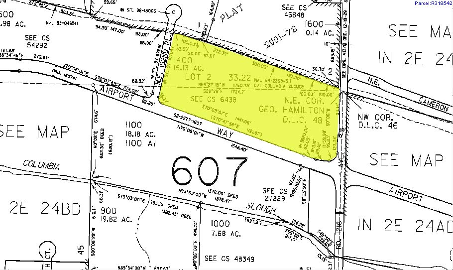 15311-15427 NE Airport Way, Portland, OR for sale Plat Map- Image 1 of 1