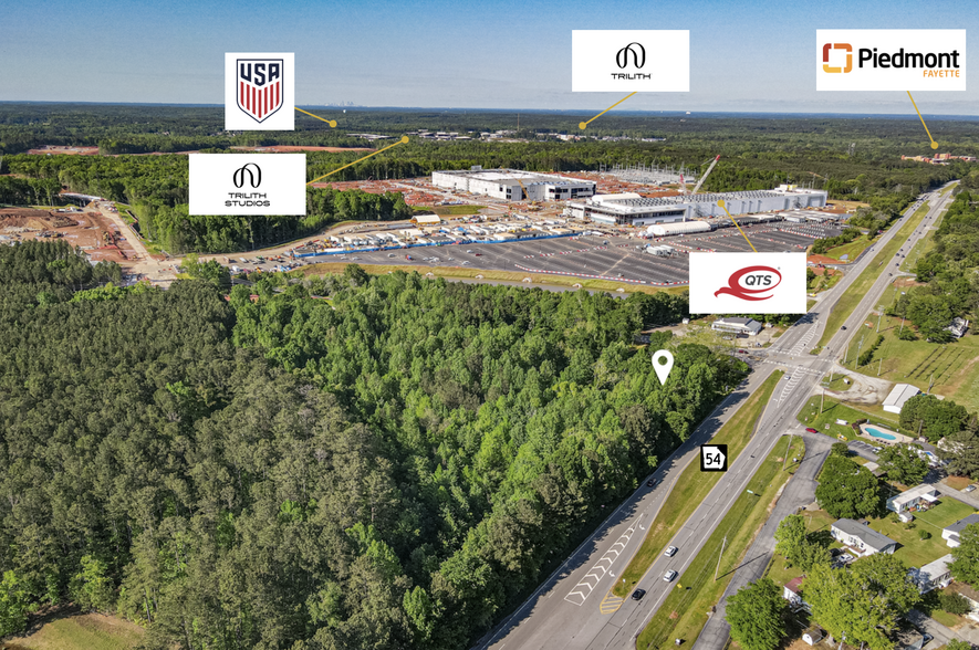 Highway 54 Hwy, Fayetteville, GA for lease - Aerial - Image 2 of 4