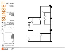 6430 W Sunset Blvd, Los Angeles, CA for lease Floor Plan- Image 1 of 1