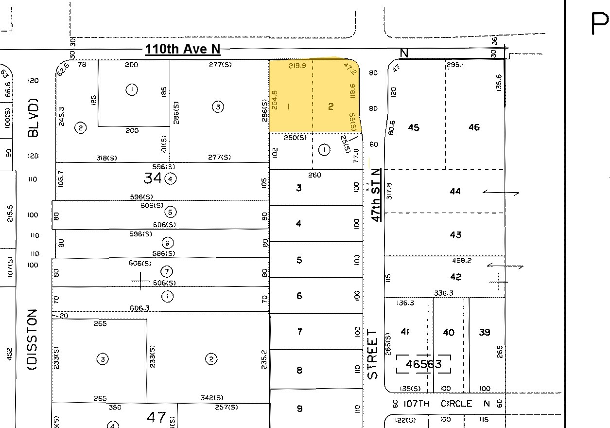 4700-4730 110th Ave N, Clearwater, FL for sale Plat Map- Image 1 of 1