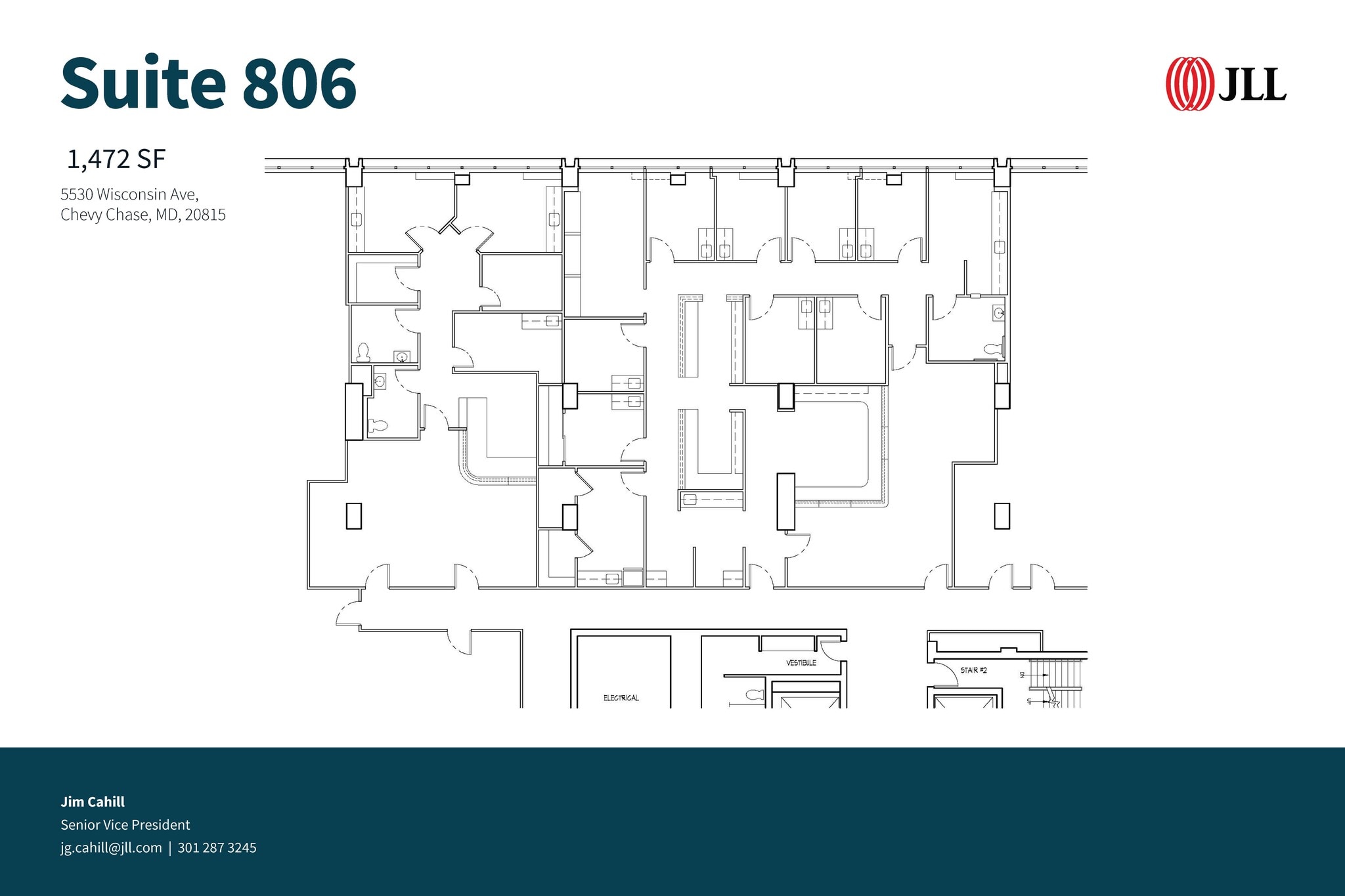 5530 Wisconsin Ave, Chevy Chase, MD for lease Floor Plan- Image 1 of 1