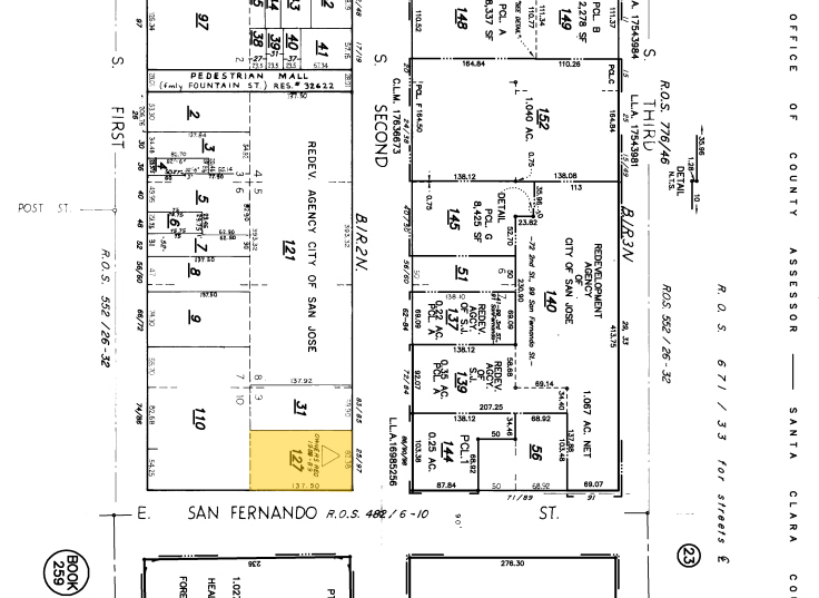 97 S Second St, San Jose, CA for lease - Plat Map - Image 2 of 5