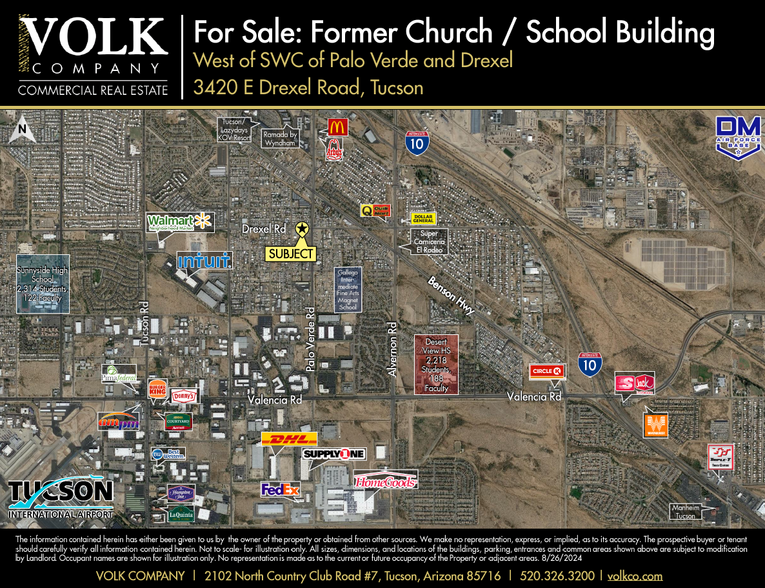 3420 E Drexel Rd, Tucson, AZ for sale - Aerial - Image 1 of 4