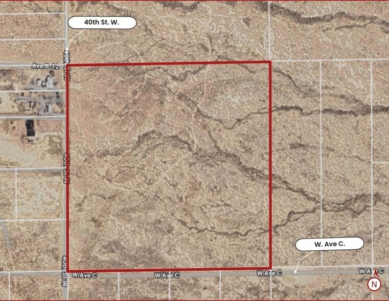 NEC 40th W. &  W. Ave C st, Lancaster, CA for sale - Building Photo - Image 3 of 3