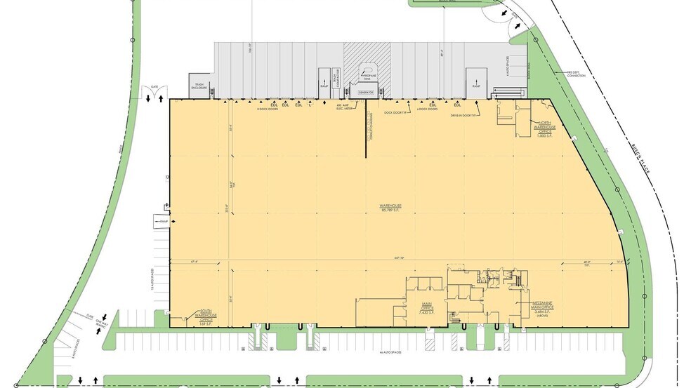 9303 Greenleaf Ave, Santa Fe Springs, CA for lease - Site Plan - Image 2 of 3