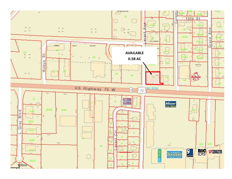 US Highway 72 & Levert ave, Athens, AL for sale - Plat Map - Image 2 of 2