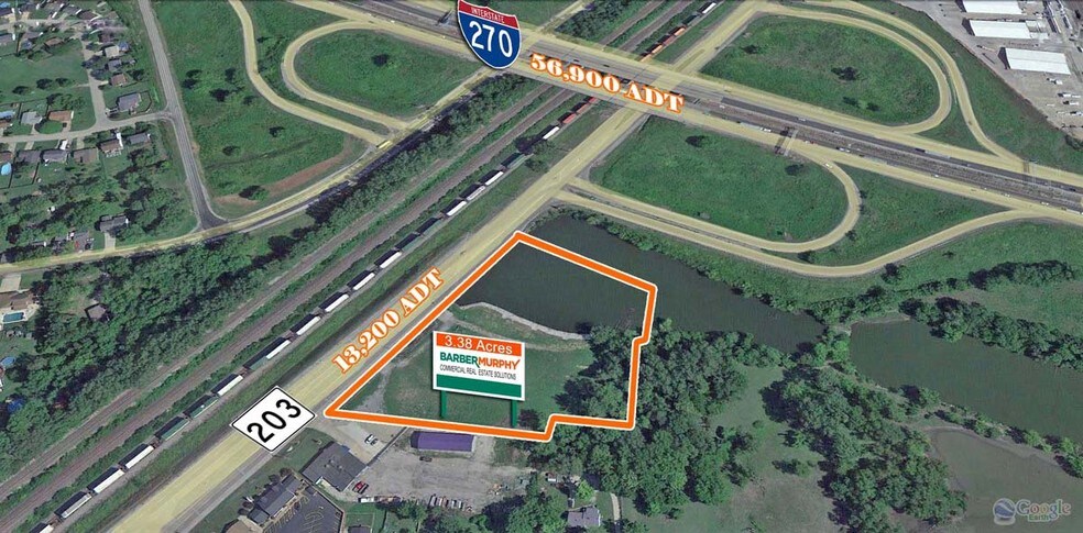 I-270 & Rt 203, Granite City, IL for sale - Aerial - Image 1 of 3