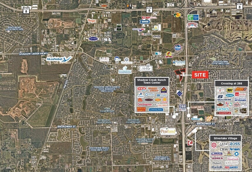 Highway 288, Pearland, TX for sale - Aerial - Image 2 of 3