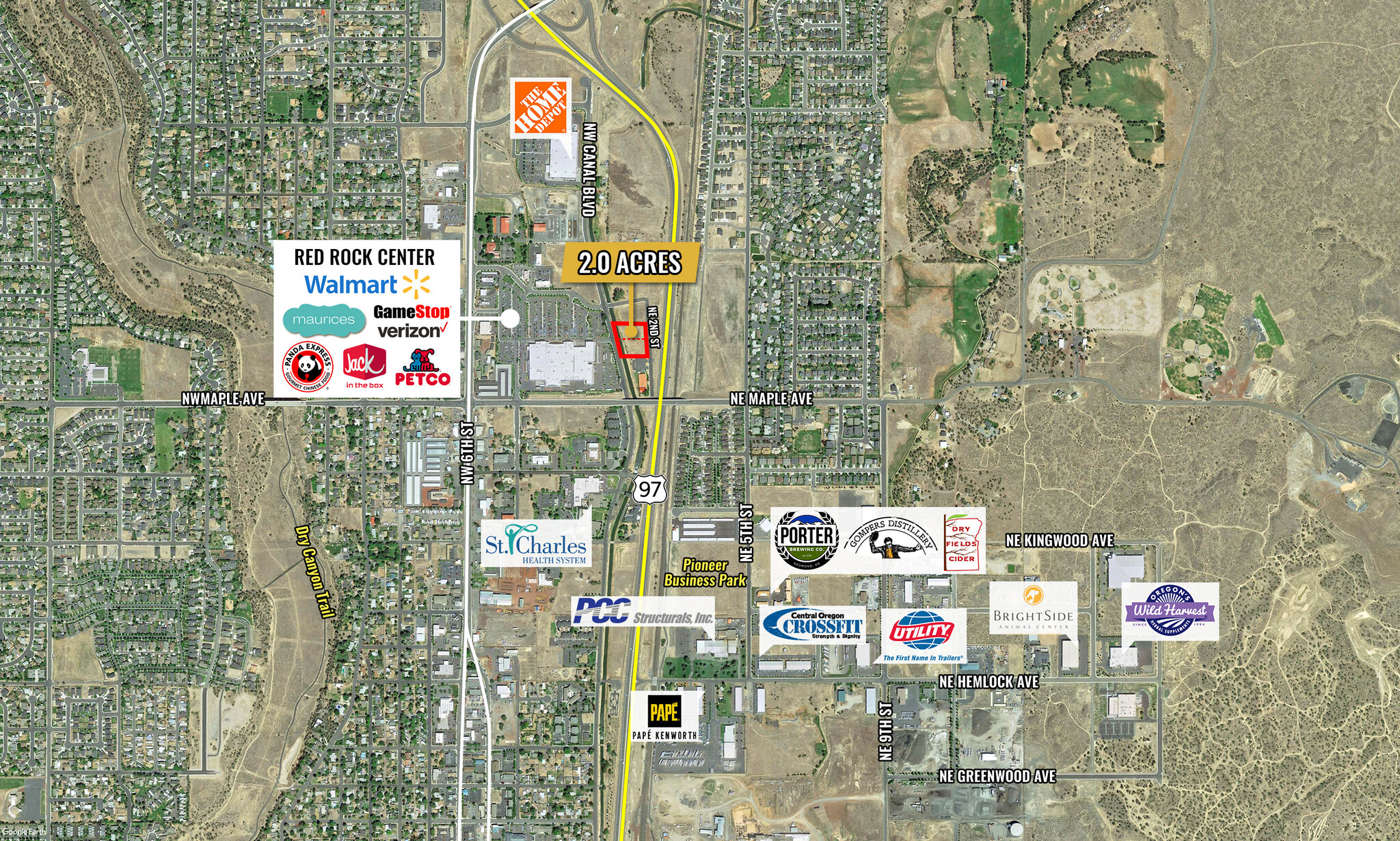 2nd Street, Redmond, OR 97756 - Commercial Land by Walmart & Home Depot ...