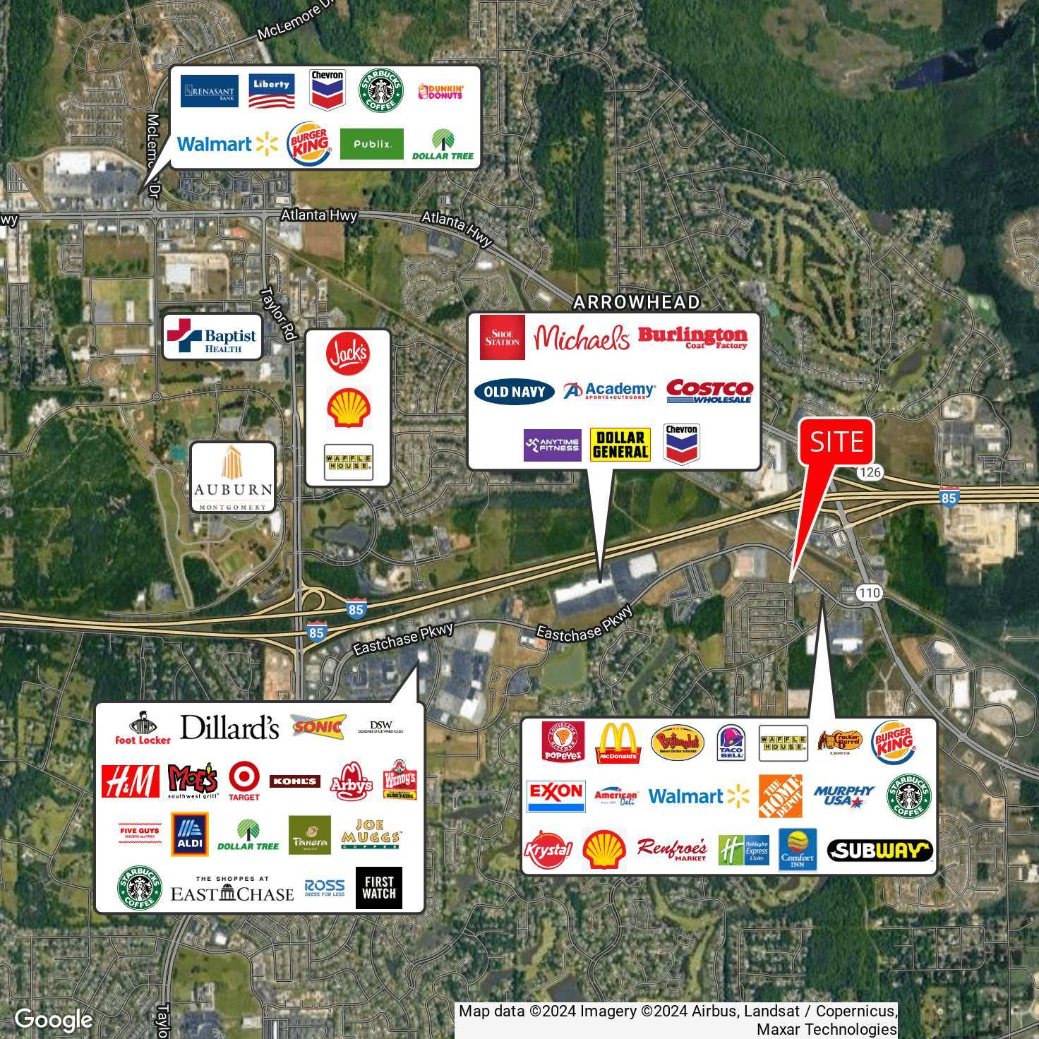 Eastchase Pky, Montgomery, AL 36117 Academy Sports Outlots