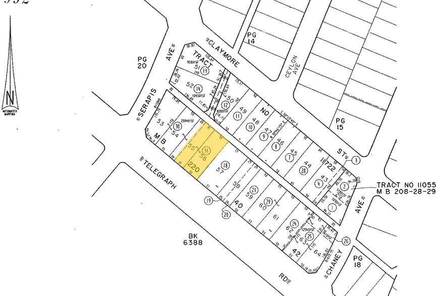 9219 Telegraph Rd, Pico Rivera, CA for lease - Plat Map - Image 2 of 4