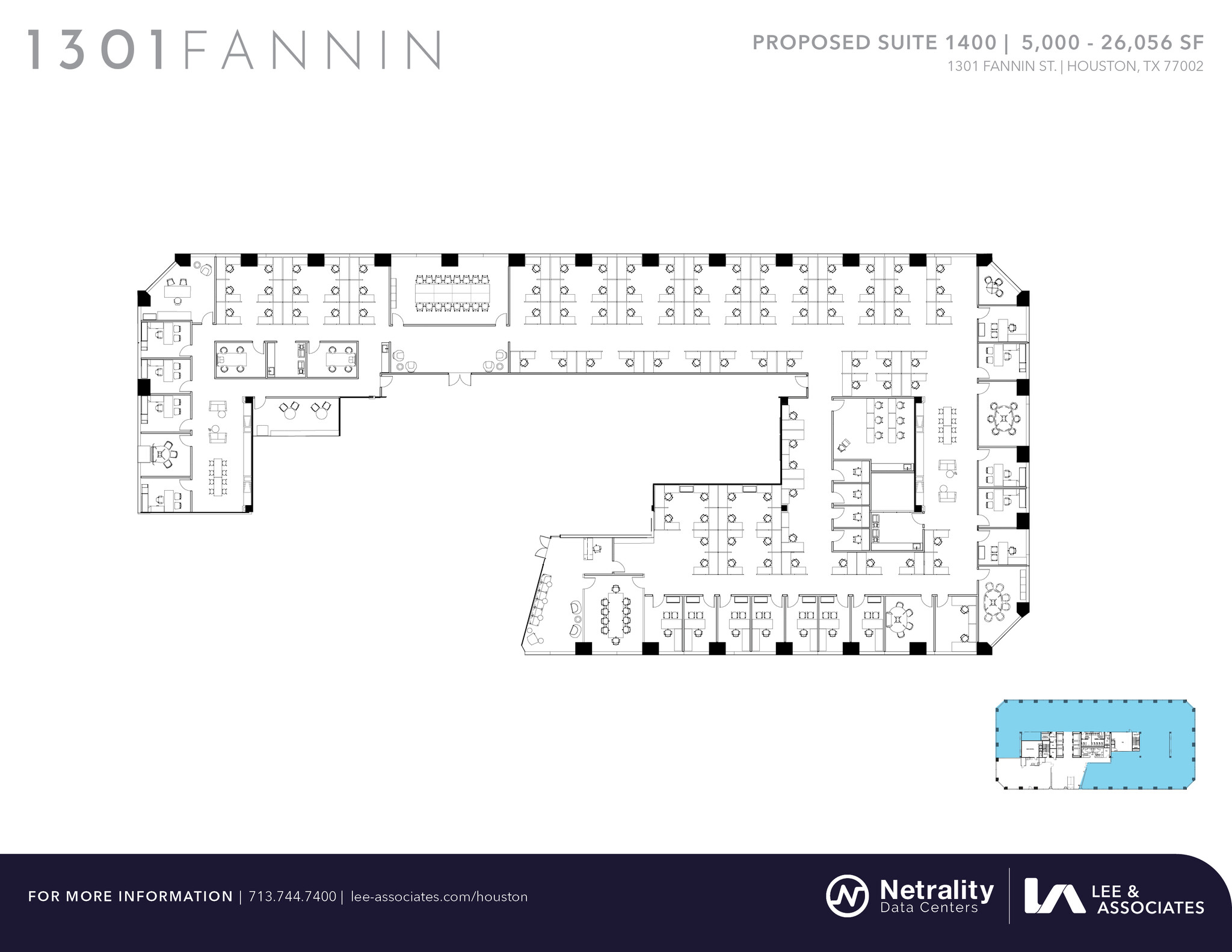 1301 Fannin St, Houston, TX for lease Floor Plan- Image 1 of 2