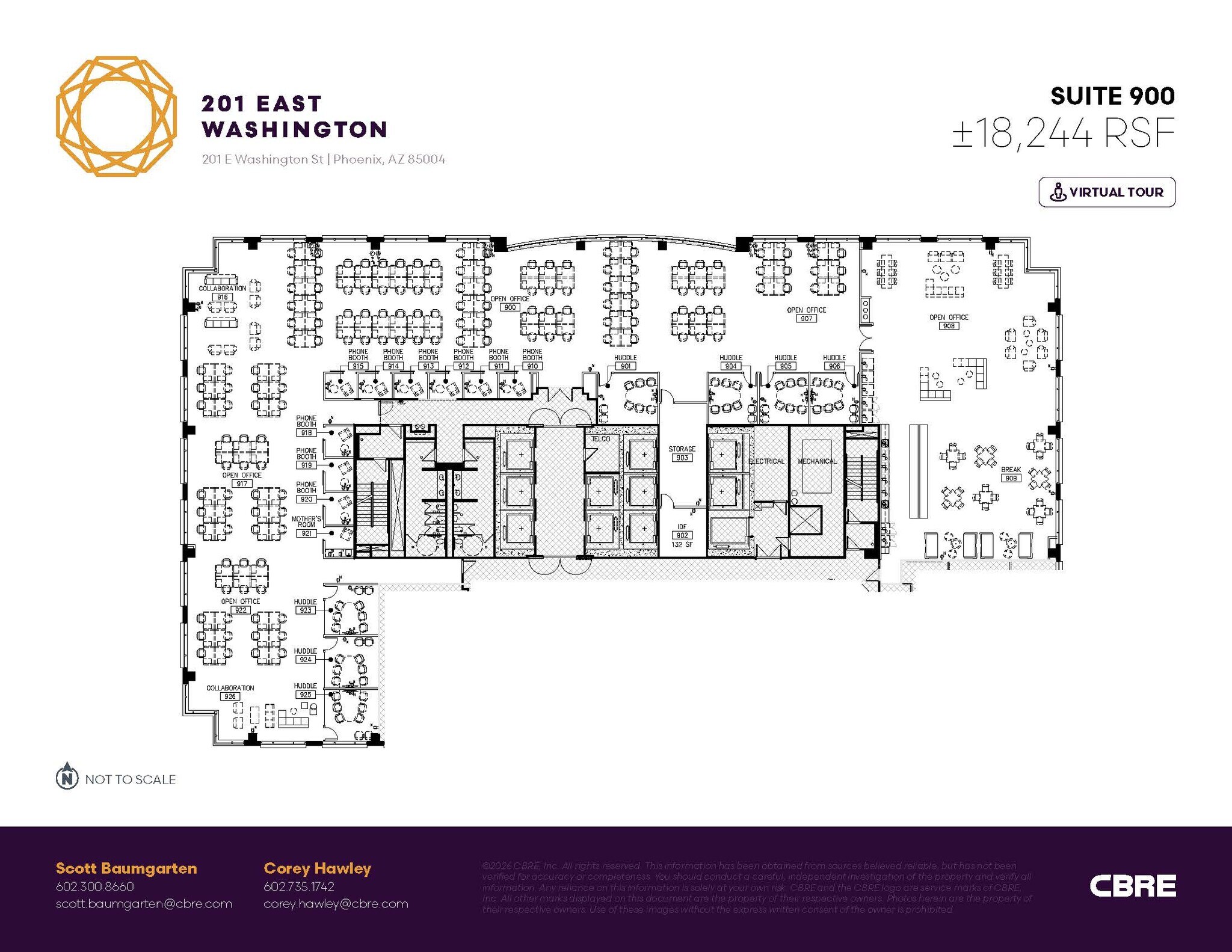 201 E Washington St, Phoenix, AZ for lease Floor Plan- Image 1 of 1