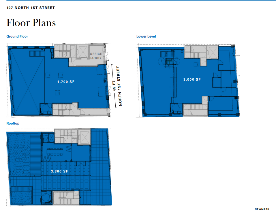 107 N 1st St, Brooklyn, NY for lease Floor Plan- Image 1 of 1