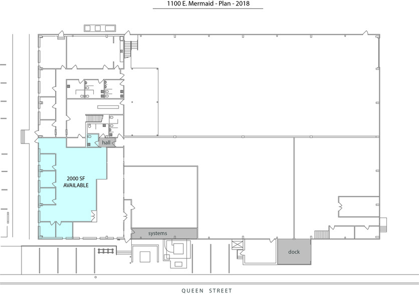 1100 E Mermaid Ln, Wyndmoor, PA for lease - Floor Plan - Image 3 of 3