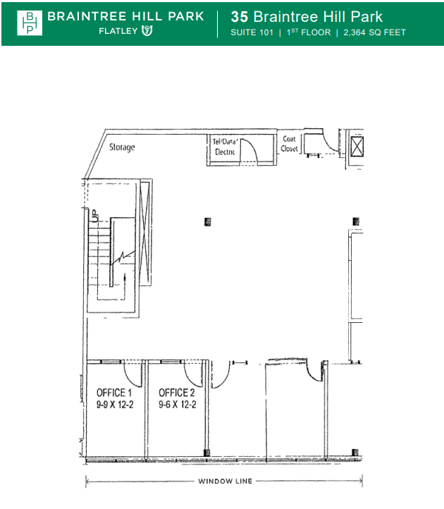 50 Braintree Hill Office Park, Braintree, MA for lease Floor Plan- Image 1 of 1