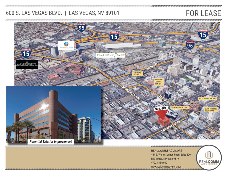 600 S Las Vegas Blvd, Las Vegas, NV for lease - Aerial - Image 2 of 12