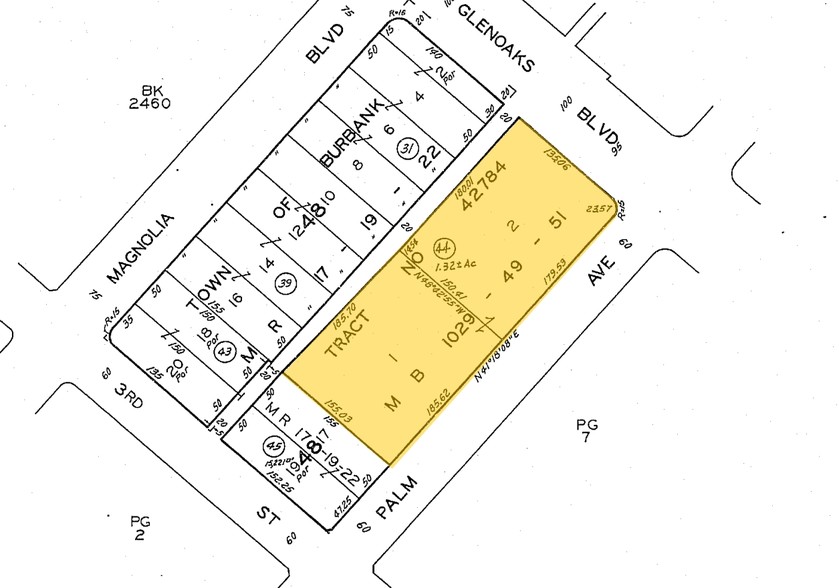 303 N Glenoaks Blvd, Burbank, CA for lease - Plat Map - Image 2 of 16