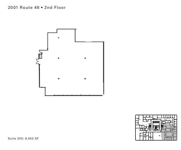 2001 Route 46, Parsippany, NJ for lease Floor Plan- Image 1 of 1