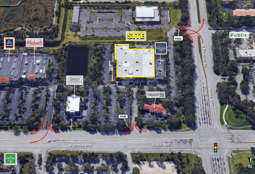 12300-12310 W Sunrise Blvd, Plantation, FL for lease - Building Photo - Image 2 of 15