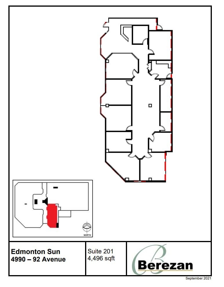 4960-4990 92 Ave NW, Edmonton, AB for lease Floor Plan- Image 1 of 1