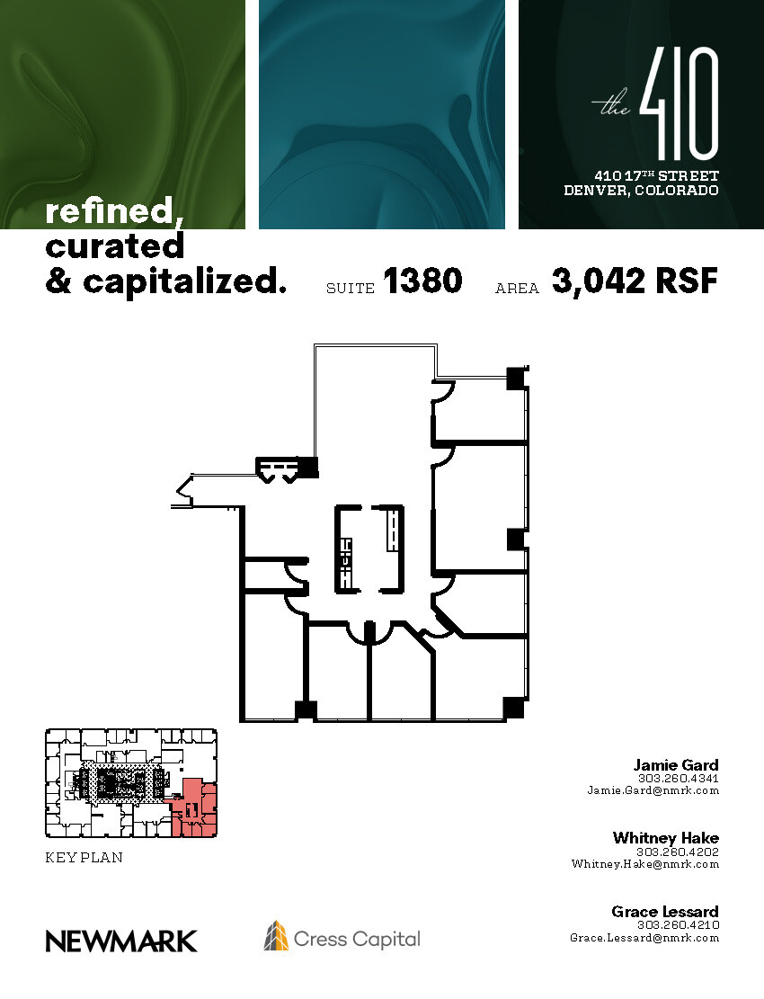 410 17th St, Denver, CO for lease Floor Plan- Image 1 of 2