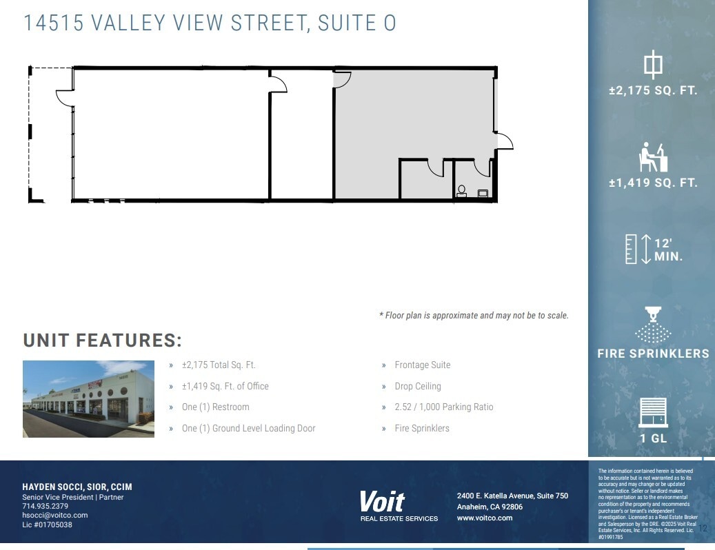 14525 Valley View Ave, Santa Fe Springs, CA for lease Floor Plan- Image 1 of 1