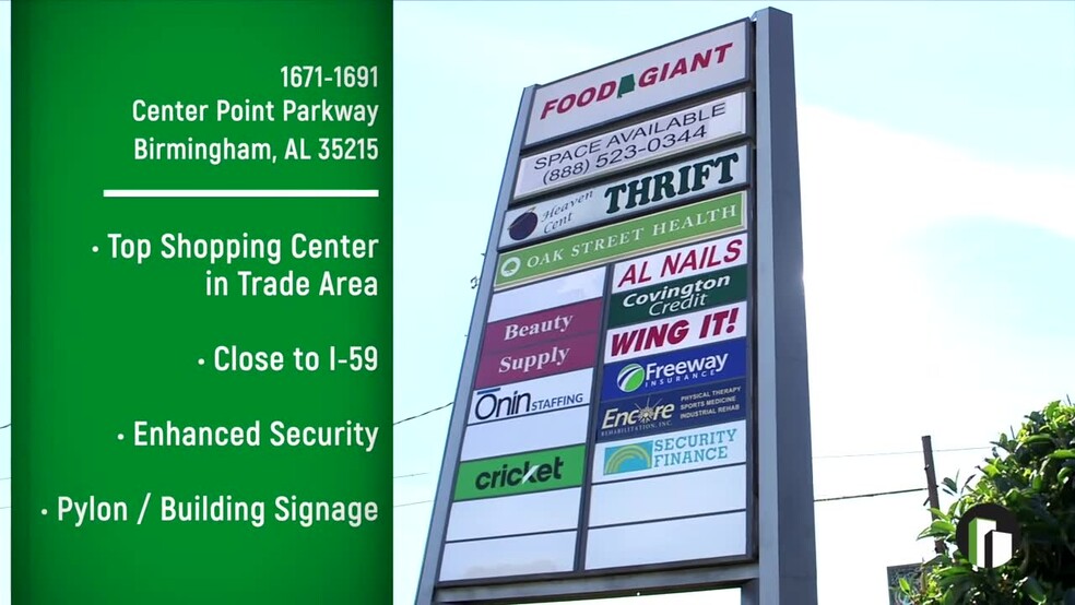 1671-1691 Center Point Pky, Birmingham, AL for lease - Commercial Listing Video - Image 2 of 52