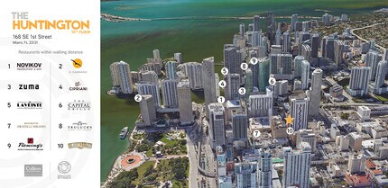 168 SE 1st St, Miami, FL - AERIAL  map view