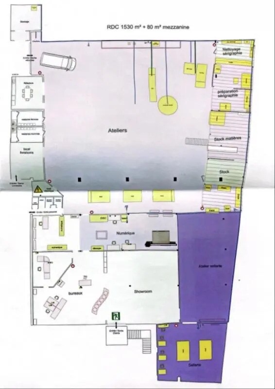 Industrial in Le Havre for sale Floor Plan- Image 1 of 4