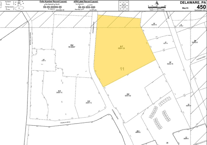 0 Evergreen Dr, Glen Mills, PA for sale - Plat Map - Image 1 of 1