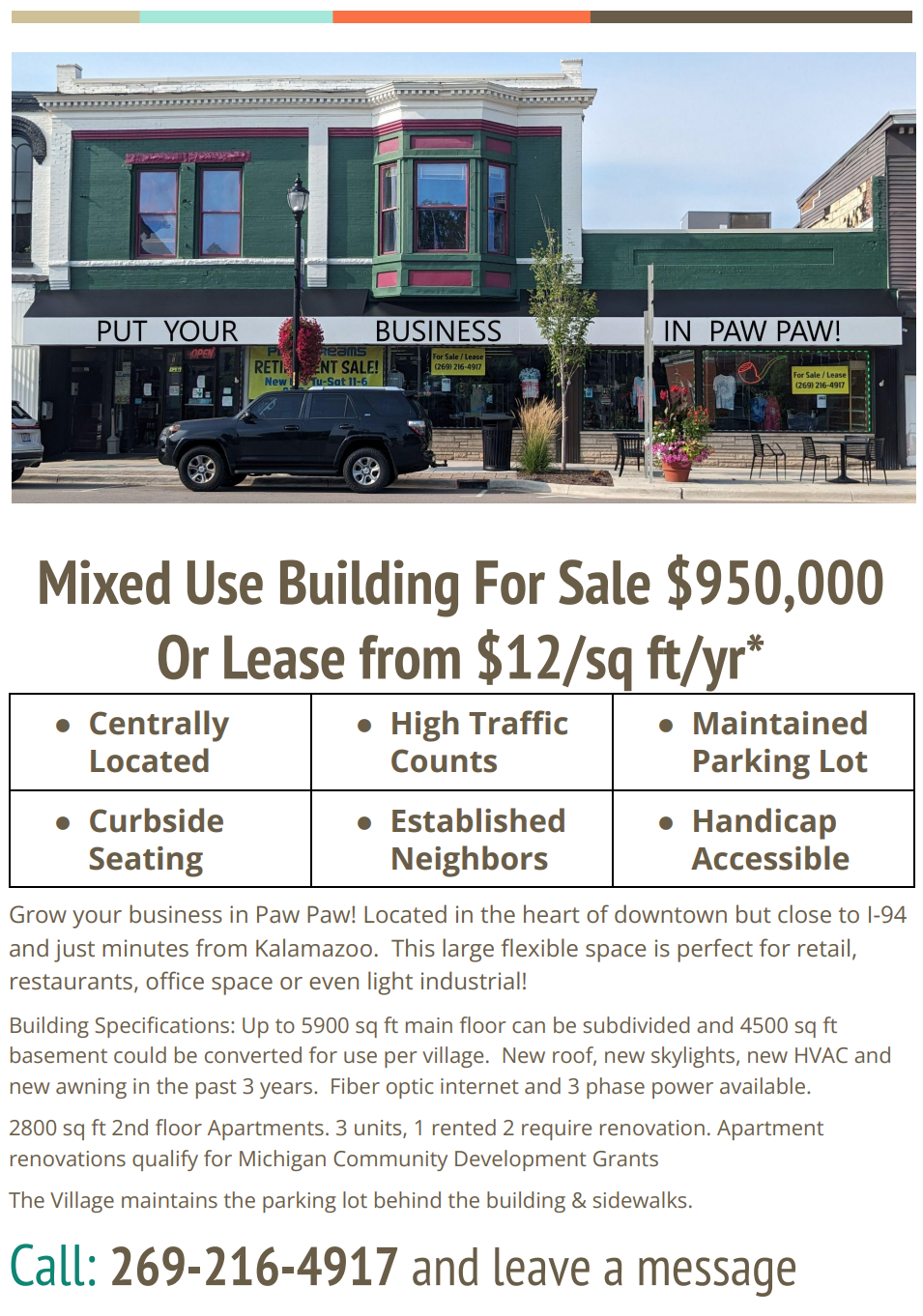 219 E Michigan Ave, Paw Paw, MI for lease Other- Image 1 of 1