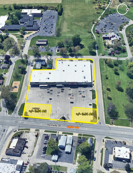 185-2 N Kennedy Dr, Bradley, IL for lease - Aerial - Image 1 of 5