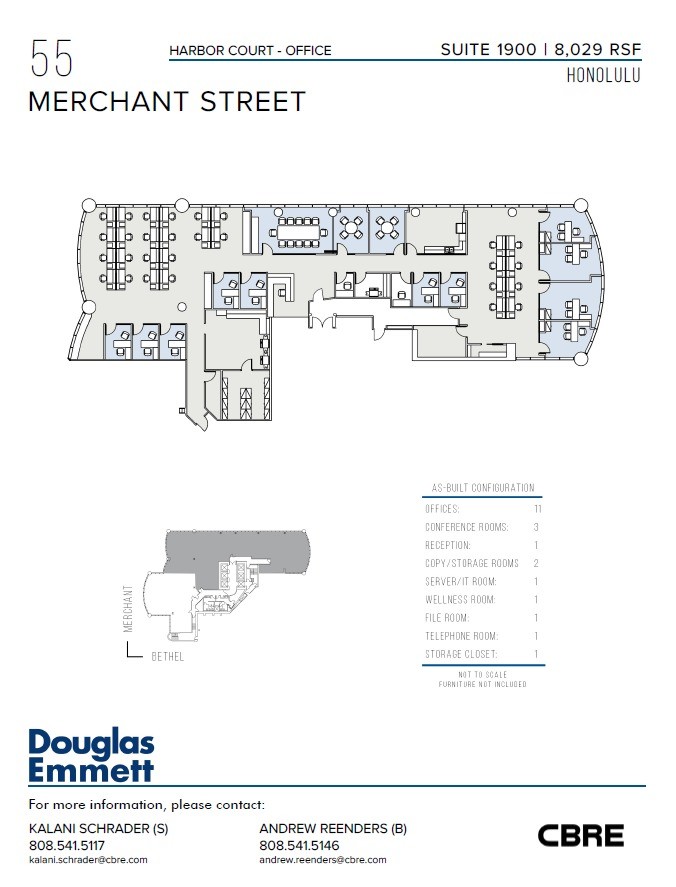 55 Merchant St, Honolulu, HI for lease Floor Plan- Image 1 of 1