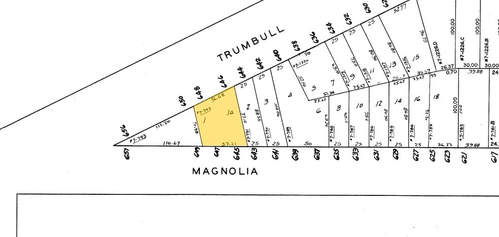 645-649 Magnolia Ave, Elizabeth, NJ for sale - Plat Map - Image 3 of 3